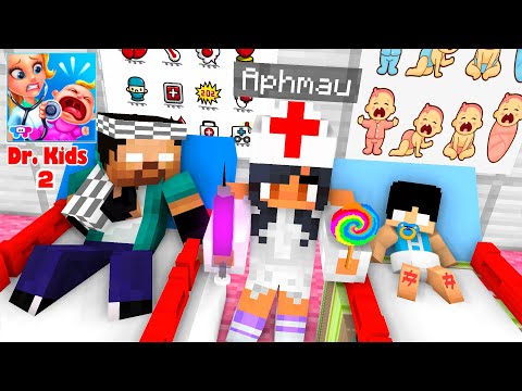 Monster School : Cute Dr. Aphmau Babies Clinic & Cute Girl Mother - Minecraft Animation