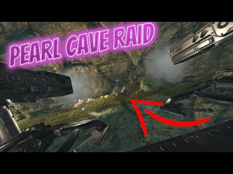 Raiding The Mighty Pearl Cave! - Ark PVP