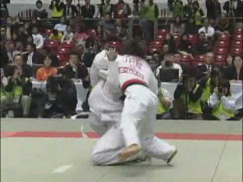 Ippon-seoi-nage par Yanet Bermoy (CUB)