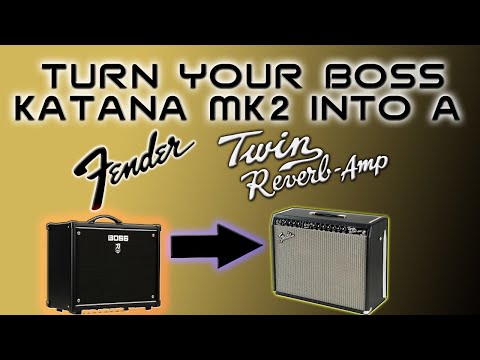 Turn Your Boss Katana Mk 2 Into A Fender Twin Reverb #bosskatana  #fender