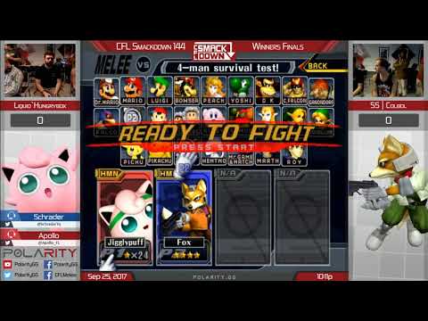 CFL Smackdown 144 Melee - Liquid`Hungrybox (Puff) vs SS | Colbol (Fox) - Winners Finals