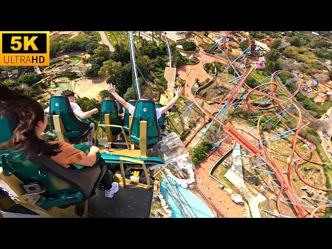 Shambhala POV 5K Back Row WORLD’S BEST HYPER COASTER! PortAventura, Spain