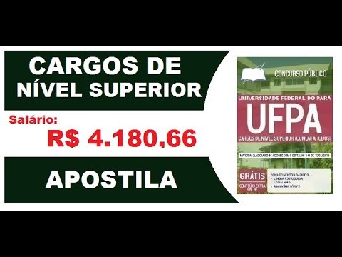 Apostila Concurso UFPA PA 2019 Cargos de Nível Superior