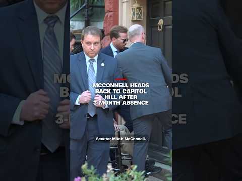 McConnell heads back to Capitol Hill after 3-month absence