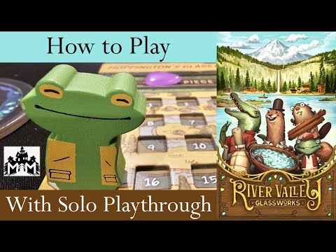 How to Play River Valley Glassworks (including solo) + Full Solo Playthrough