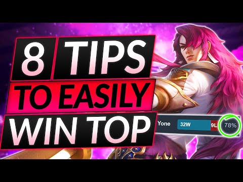 8 BEST TIPS to CRUSH TOP LANE (ft. Rank 1 EU) - This Makes ALL The Difference - LoL Guide