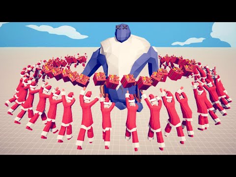 100x SANTA vs EVERY UNIT | TABS - Totally Accurate Battle Simulator