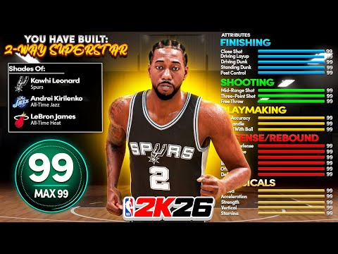 This 2 WAY TEMPO PUSHER Build is a TRUE POINT LOCK in NBA 2K26 99 PERIMETER 99 STEAL POINT GUARD