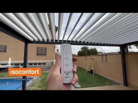 Funcionamiento Pérgola B600 Retráctil y Orientable – Isoconfort
