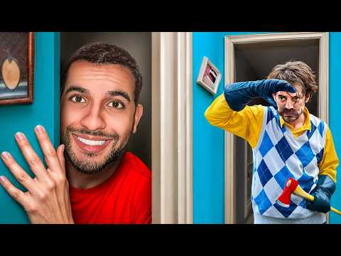 I'm Infiltrating the House of the Crazy Neighbor! (Hello Neighbor IRL)