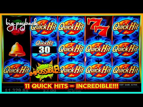 11 QUICK HITS and TRIPLE MEGA FEATURE?! NO WAY!! Quick Hit Link Slots - HUGE!!!