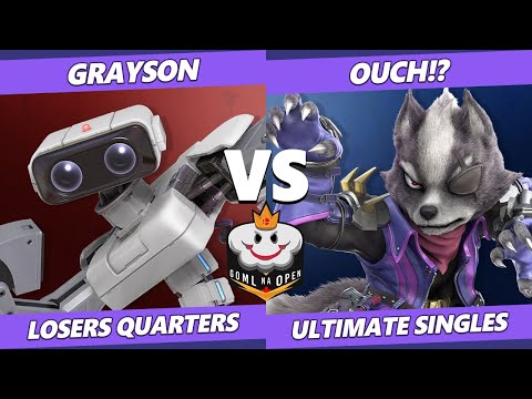 GOML NA Circuit Finale Losers Quarters - Grayson (ROB) Vs. Ouch!? (Wolf) Smash Ultimate SSBU