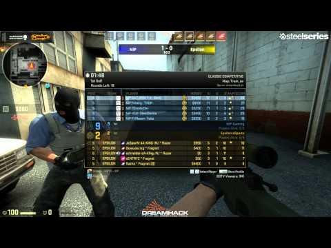 Epsilon vs. Ninjas in Pyjamas | Finale, DreamHack Summer 2013 | de_train Map 2