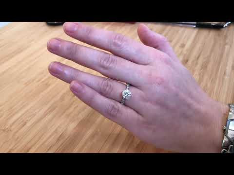 1.35ct F SI2 Round Brilliant GIA Certified Diamond | On Hand Video