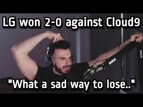 Tarik reacts to LG winning 2-0 against Cloud9 in VCT