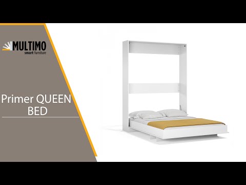 Letto matrimoniale estraibile Primer colore bianco