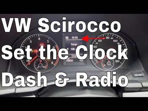 Volkswagen Scirocco Golf Polo Clock Adjust Set the Time Set the Clock