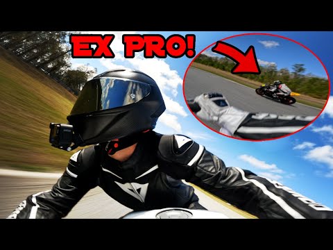 GETTING OWNED BY EX PRO RIDER! (FIRST TRACK DAY)
