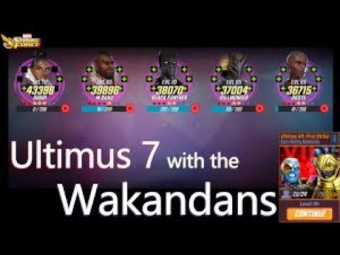 Marvel Strike Force: Ultimus 7 with the Wakandans