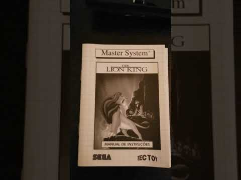 Sega Master System The Lion King Tec Toy Brazilian version