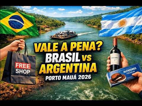 PORTO MAUÁ: O Guia COMPLETO da Fronteira! História, Balsa, Compras e Economia.