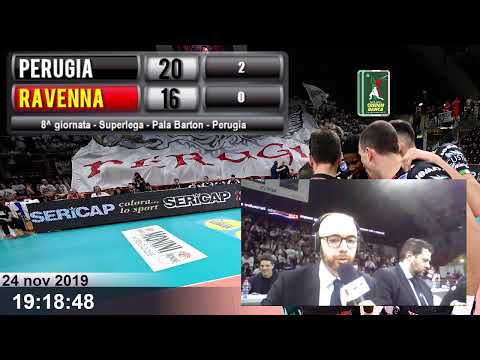 Sir Safety Conad Perugia VS Consar Ravenna  | 8^ giornata Superlega 2019