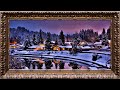 Framed Christmas TV Art Water Jass Soft Christmas Instrumental Music