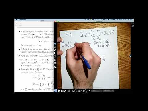 Math background for principal components analysis (PCA part 2)