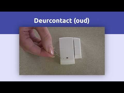 Koppelen van het deurcontact (oud)