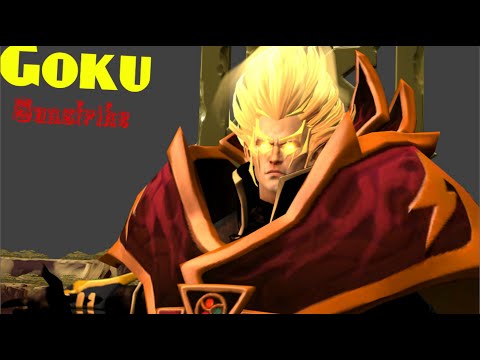Dota 2 goku plays  invoker epic sunstrike