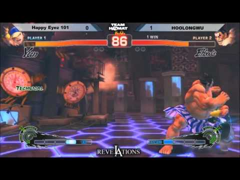 Revelations 2012 SSF4 AE Teams Grand Finals Happy Eyez 101 vs HOOLONGWU