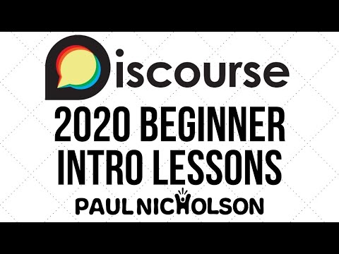 Discourse Introduction 2020 Plugins Experience