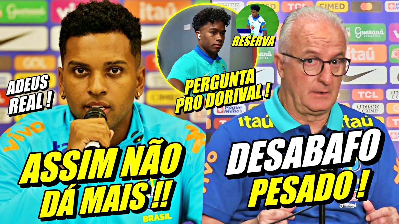 🚨 ADEUS REAL !! RODRYGO E ENDRICK REV0LTADOS ! FORTE DESABAFO NA SELEÇÃO BRASILEIRA E MAIS