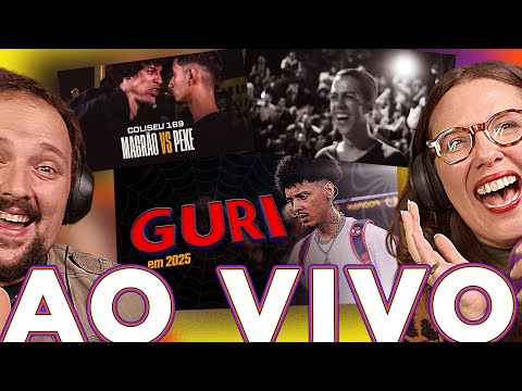 REACT AO VIVO - GURI EM 2025, MAGRÃO vs PEKE - Piloto x Griot - Batalha da Escada !