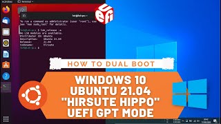 How to Dual Boot Ubuntu 21.04 and Windows 10 UEFI GPT (2021)