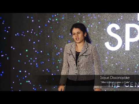 Sayuri Dissanayake - “After A Storm Comes A Calm” - Best Speaker 2016