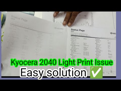Kyocera 2040 Light Print Issue / Developer Unit Clean / P2040 / M2040 / Light print problem