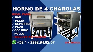 Horno de 4 charolas - GRUPO HALLEY