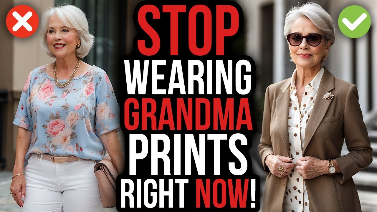 12 Fashion PRINTS That DON'T Flatter Women OVER 50 (Choose These INSTEAD!)
