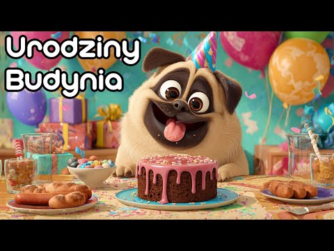 🐶 Budyń - Urodzinowy Mops 🎂 | Bajka słuchowisko dla dzieci 🌙 | Audiobook 🎶