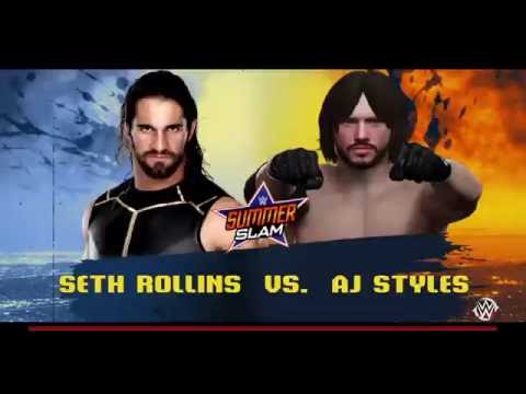Seth Rollins VS AJ Styles. Dream Match