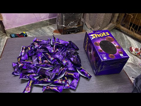 Unboxing & review Cadbury Dairy Milk Chocolate Shots Carton (58 Units x 3.6 Gm), 208.8 g
