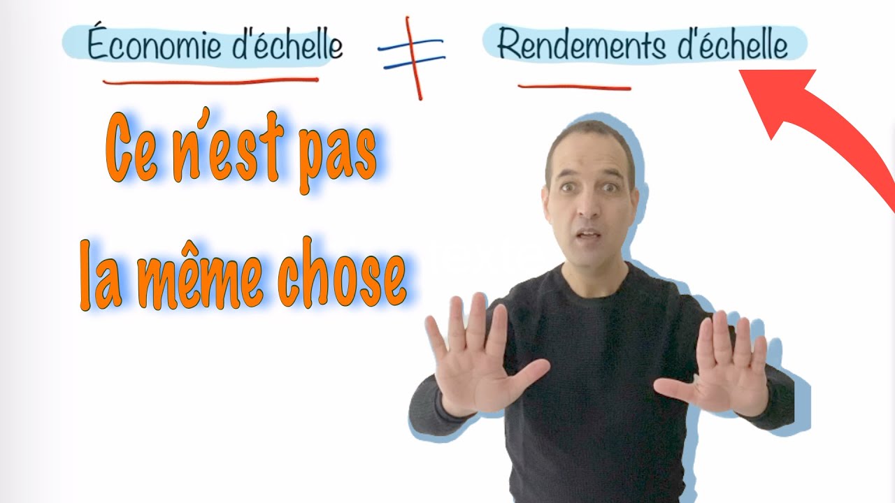 Economie d’échelle et rendement d’échelle