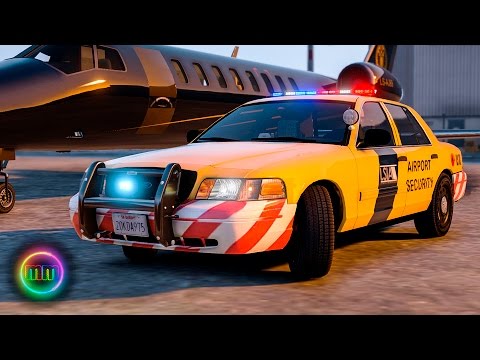 GTA 5 - LSPDFR Airport Patrol - 747 Explosion!