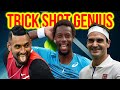 Top 10 Tennis Trickshot Geniuses of All Time | Kyrgios, Federer, Monfils & More! DEFAULT Thumbnail