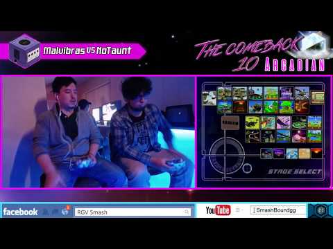 The Comeback 10 ARCADIAN - Malvibras (Luigi/Falco) vs  NoTaunt (Puff) - Winners Quarters