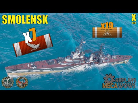 Smolensk 7 Kills & 175k Damage | World of Warships Gameplay