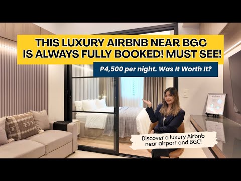 ₱4,500 or $80 Luxury Airbnb Condo near BGC and airport | Park McKinley West Airbnb Condo Tour
