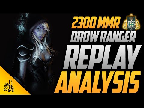 "He Calibrated @ 2.3k.. Is He A Dota Prodigy or What?!" | 2300 Drow Carry | BSJ Replay Analysis 7.26