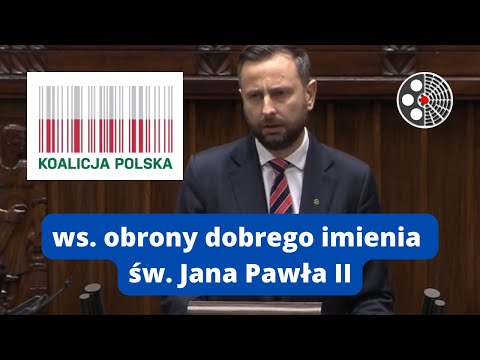 Władysław Kosiniak-Kamysz broni dziedzictwa Jana Pawła II